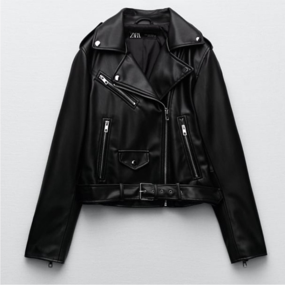 NWOT Zara Faux Leather Jacket